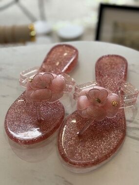 Chanel flip flops